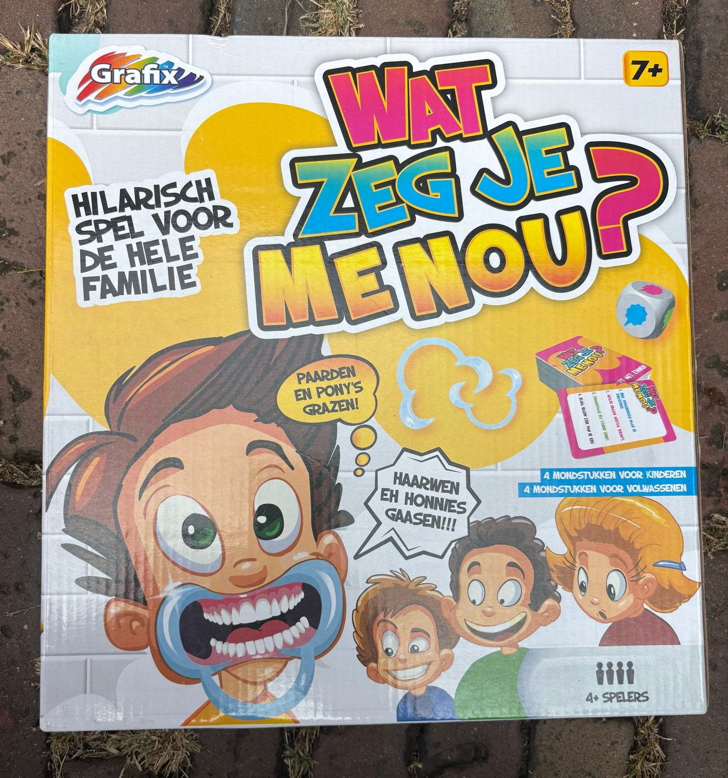 Wat Zeg Je Me Nou? - Hilarisch familiespel, nieuw in doos, Hobby en Vrije tijd, Gezelschapsspellen | Bordspellen, Drie of vier spelers