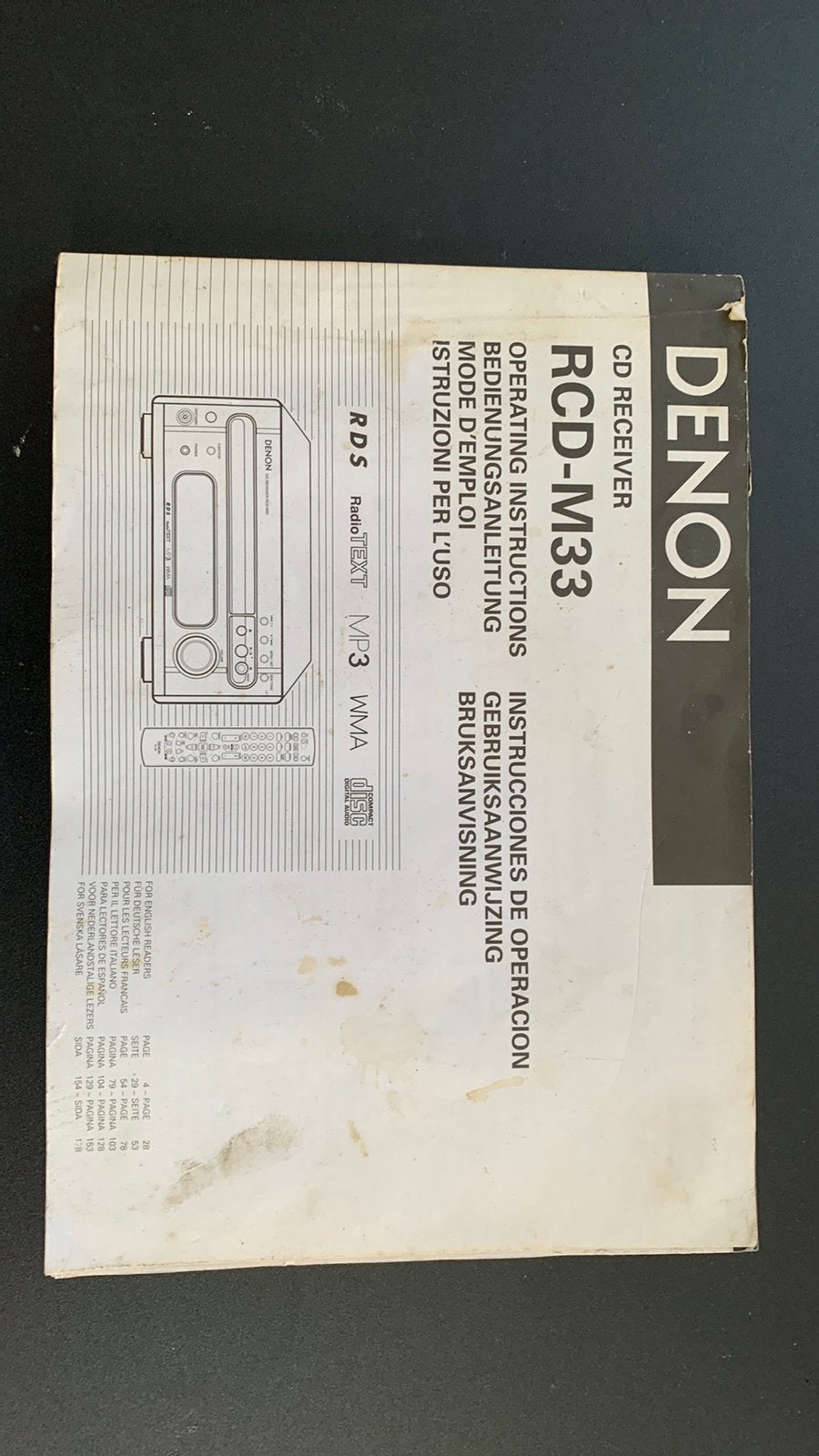 Denon cd receiver, Audio, Tv en Foto, Ophalen, Gebruikt, Denon