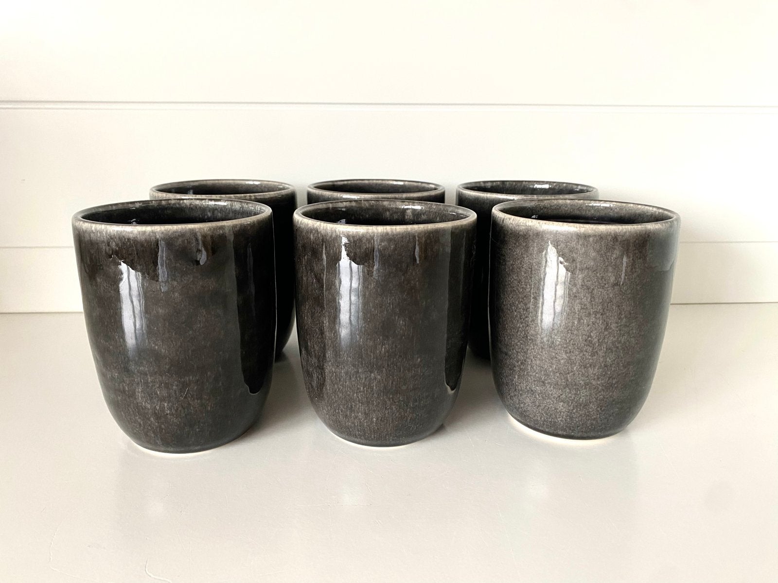 Mica Decorations beker Tabo zwart D7,5 H 10 cm 6 stuks nieuw, Huis en Inrichting, Overige typen, Ophalen of Verzenden, Zo goed als nieuw