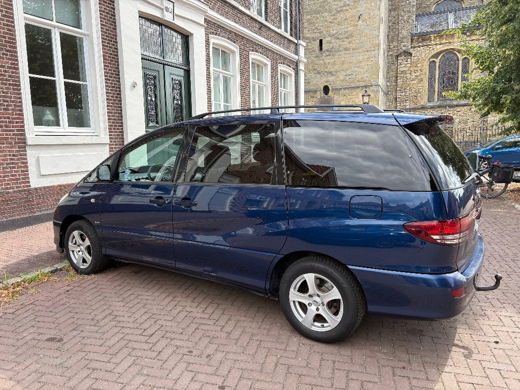 Toyota Previa 2.4 Vvt-i Terra (7) 2006 Blauw, Auto's, Toyota, Voorwielaandrijving, Stof, Blauw, 7 stoelen