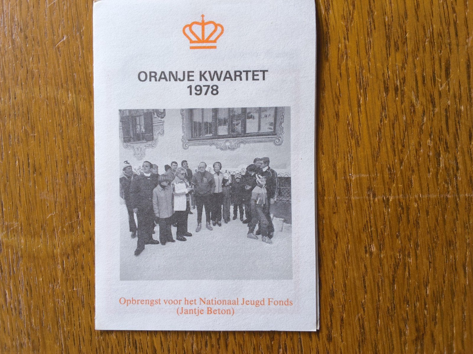 Oranje Kwartet 1978 - Koninklijk Familie Spel, Verzamelen, Ophalen of Verzenden, Zo goed als nieuw, Nederland, Kaart, Foto of Prent
