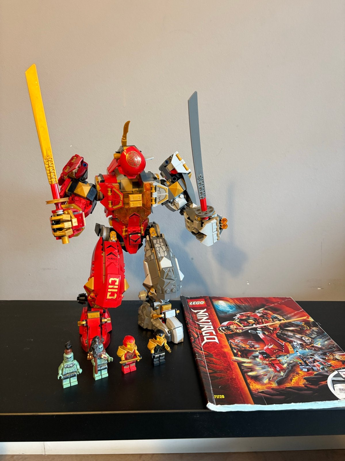 Lego Ninjago Vuursteen Robot 71720 - Nagenoeg Compleet, Ophalen, Lego, Zo goed als nieuw, Inclusief instructies