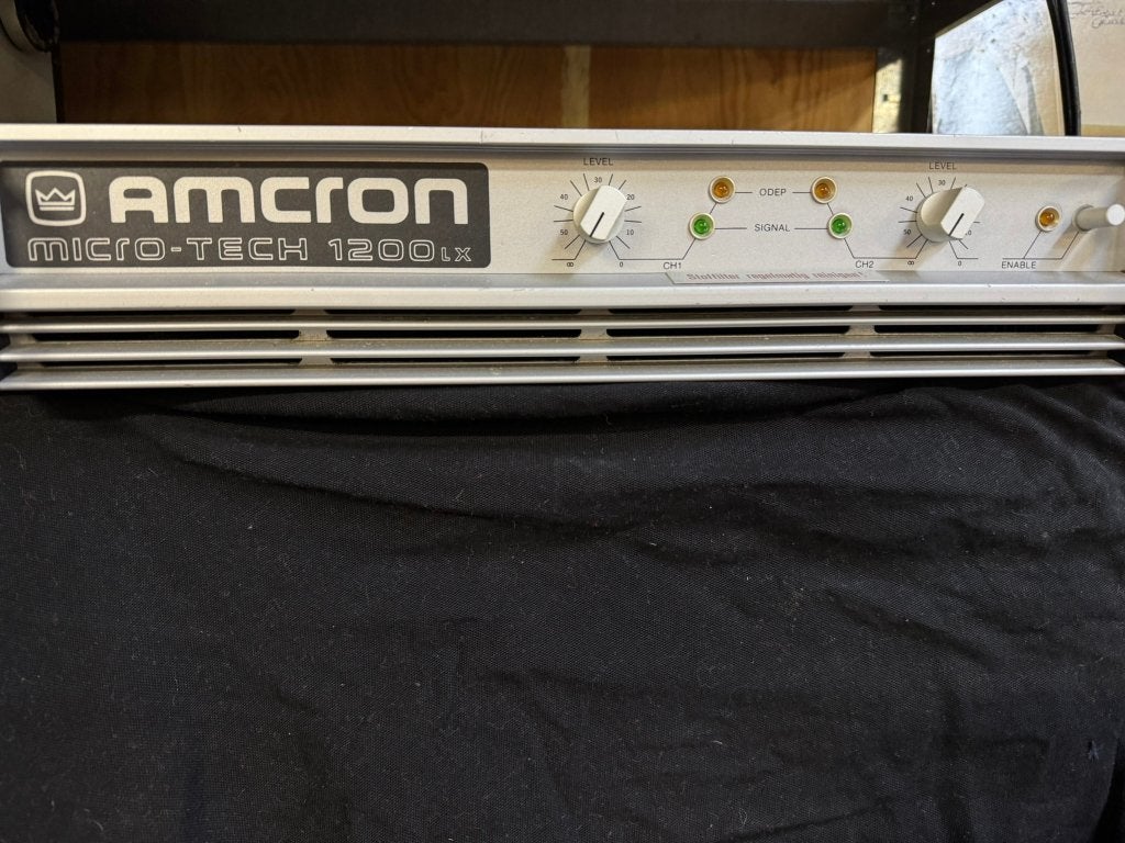 Amcron micro-tech 1200LX Versterker., Ophalen of Verzenden, Zo goed als nieuw, 120 watt of meer, Overige merken