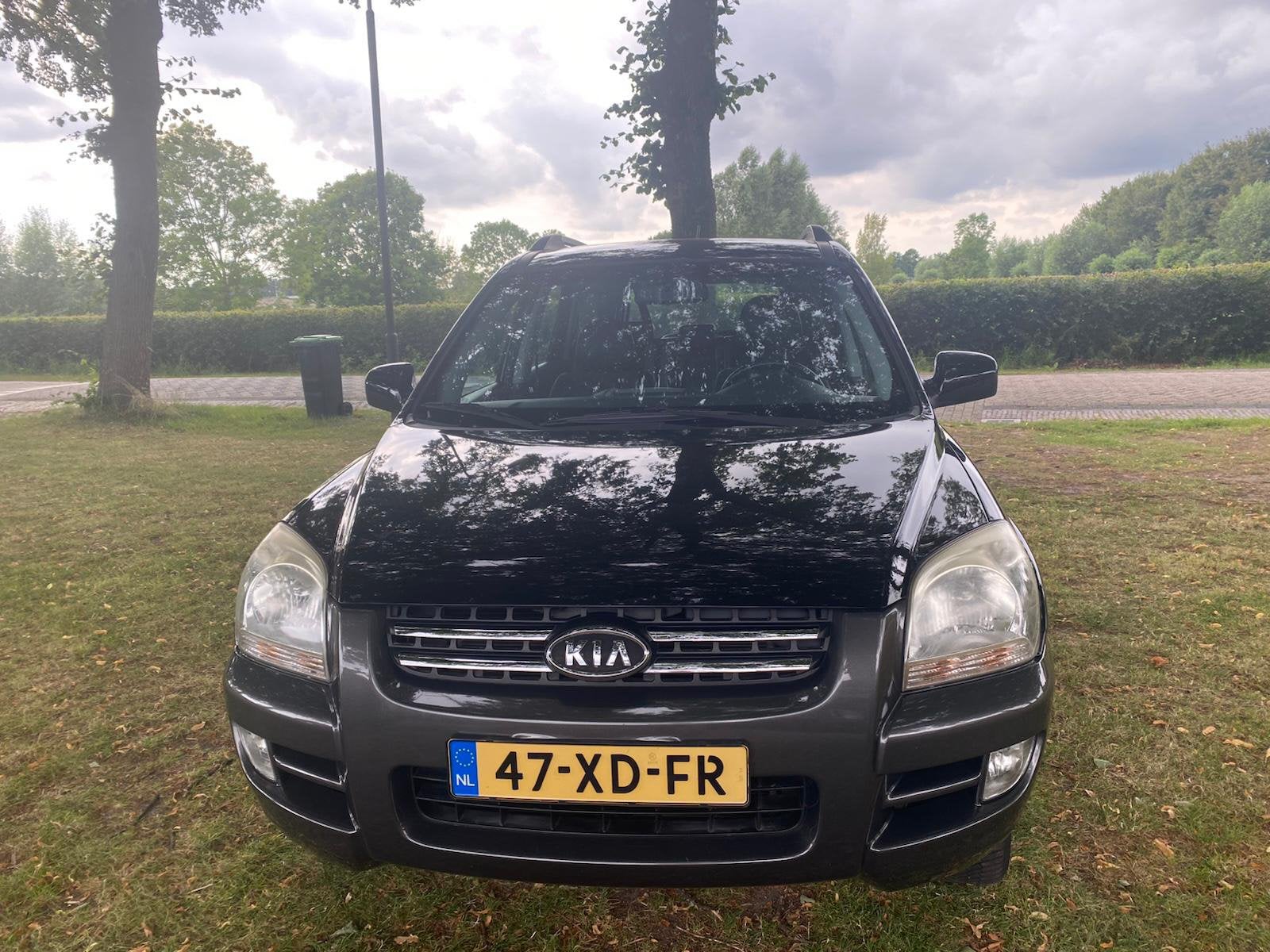 Kia Sportage 2.0 104KW 2007 Zwart, Auto's, Kia, 4 cilinders, Zwart, Origineel Nederlands, Handgeschakeld