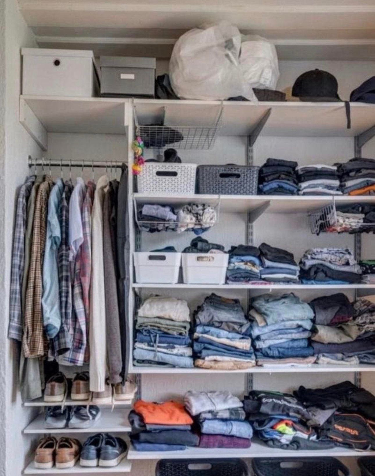 Kledingrekken / inloopkast planken set in goede staat, Ophalen of Verzenden, Zo goed als nieuw, 25 tot 50 cm