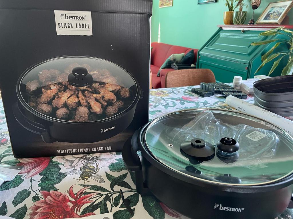 Snackpan (ongebruikt) Bestron  Multifuctional KHP300BL, Ophalen of Verzenden, Nieuw, Tafelgrill