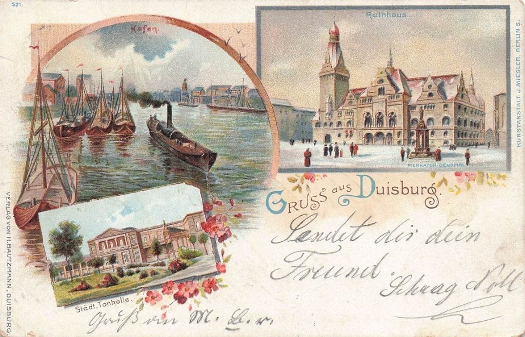 703-108-033 Duisburg, Ophalen of Verzenden, Voor 1920, Duitsland