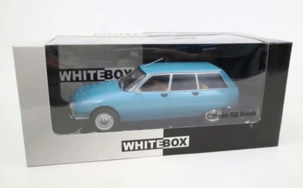 Citroen GS break 1971 Blauw schaal 1/24 WHITEBOX WB124209, Hobby en Vrije tijd, Verzenden, Nieuw, Auto, Overige merken