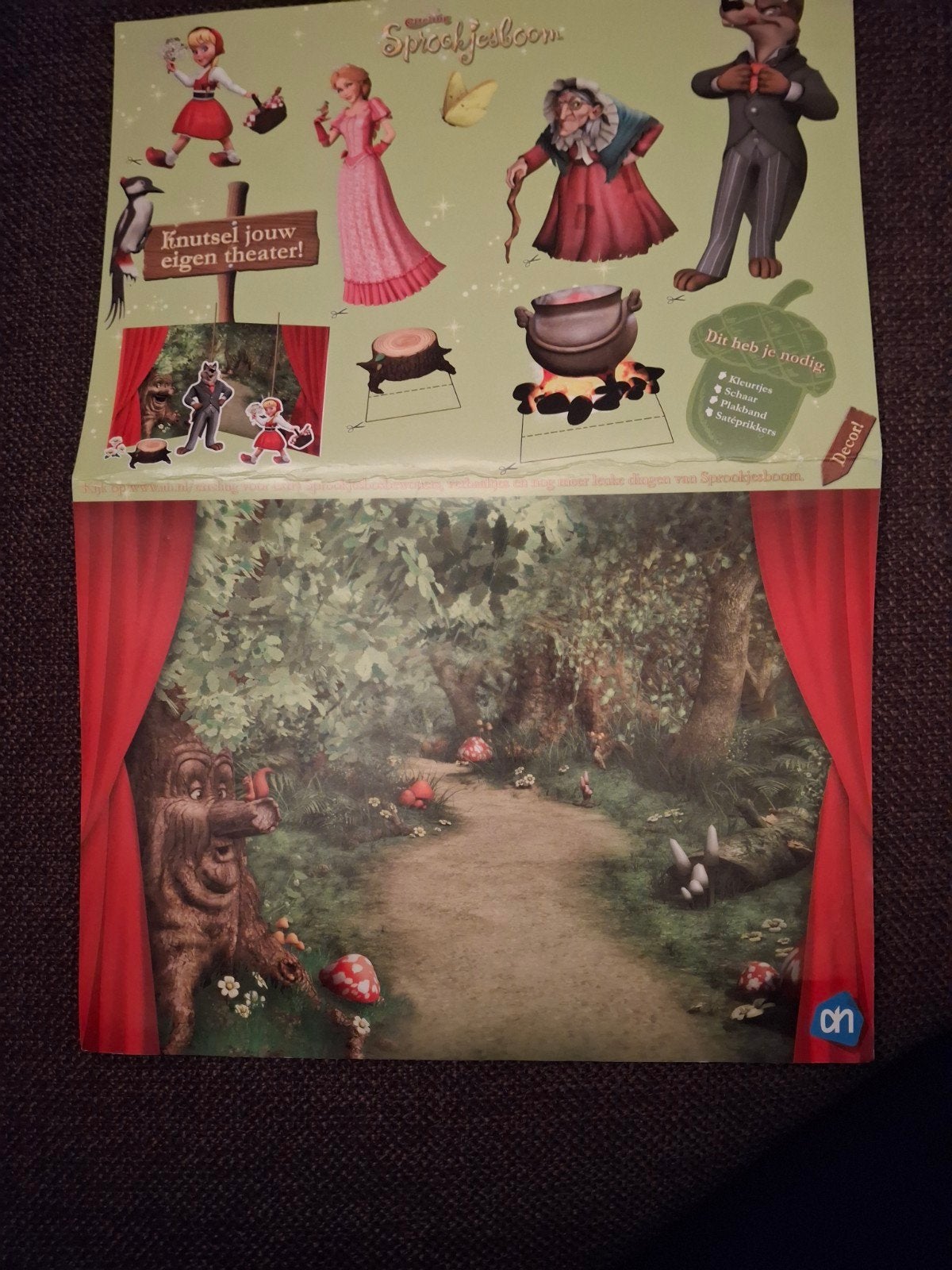 Efteling creer je eigen theater AH actie 2 stuks, Ophalen of Verzenden, Overige typen