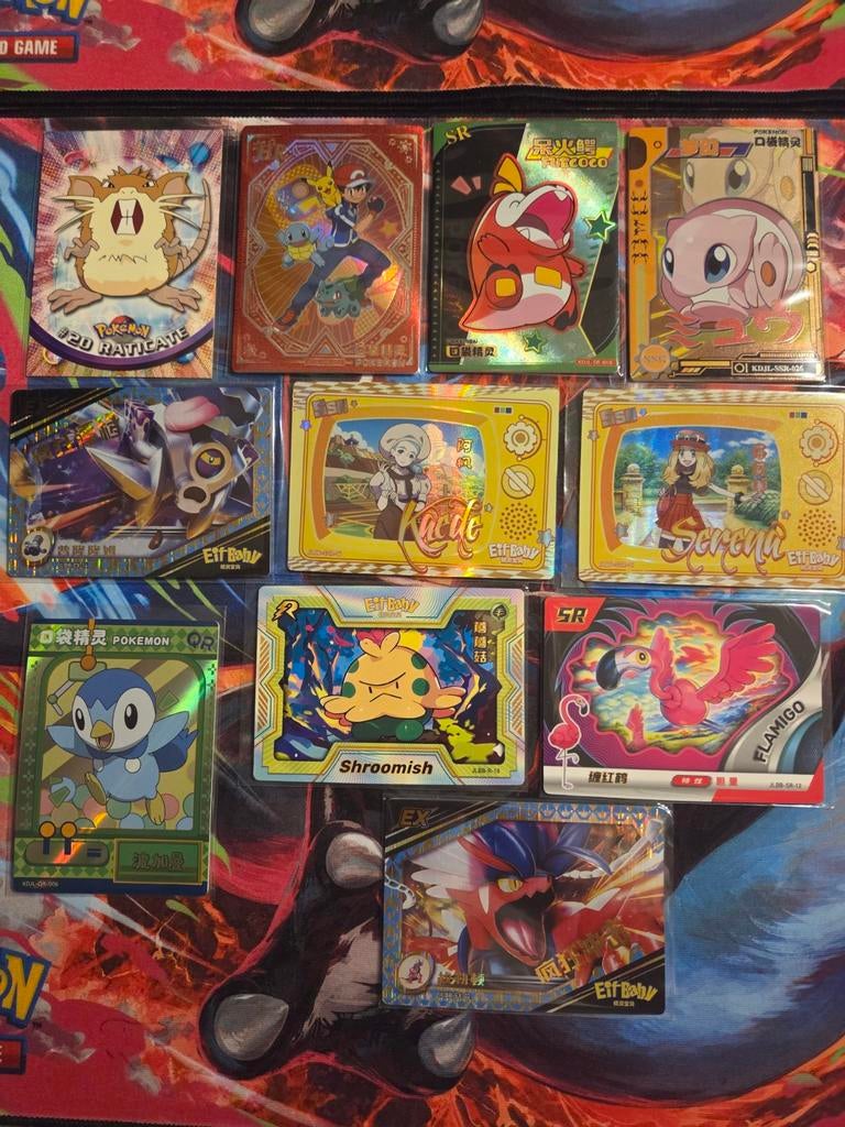 Eif-Baby en Topps Pokemon kaarten set, Ophalen of Verzenden, Gebruikt, Meerdere kaarten, Foil