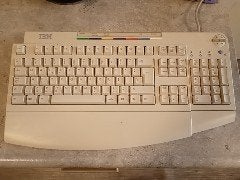 IBM KB-9930 Vintage Wit PS/2 Multimedia Toetsenbord, Computers en Software, Toetsenborden, Ophalen, Refurbished, IBM