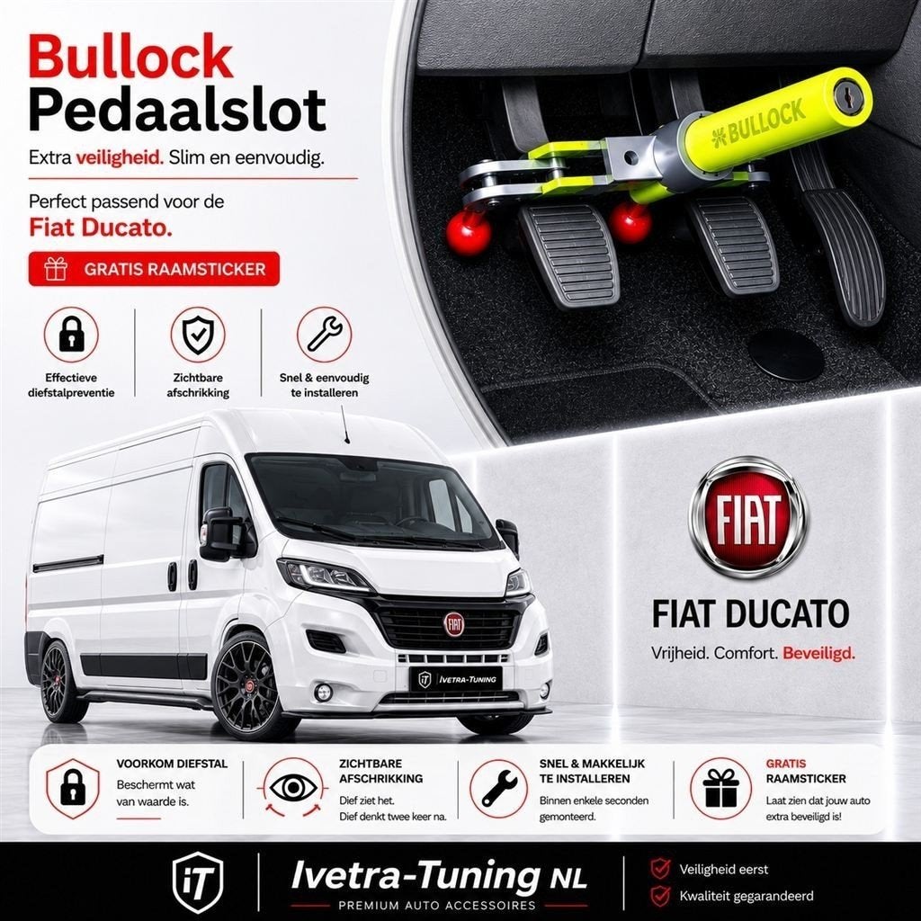 Pedaalslot Fiat Ducato| Pedaalklem Fiat Ducato, Ophalen of Verzenden, Info@ivetra-tuning.nl | www.ivetra-tuning.nl, Ivetra-Tuning NL