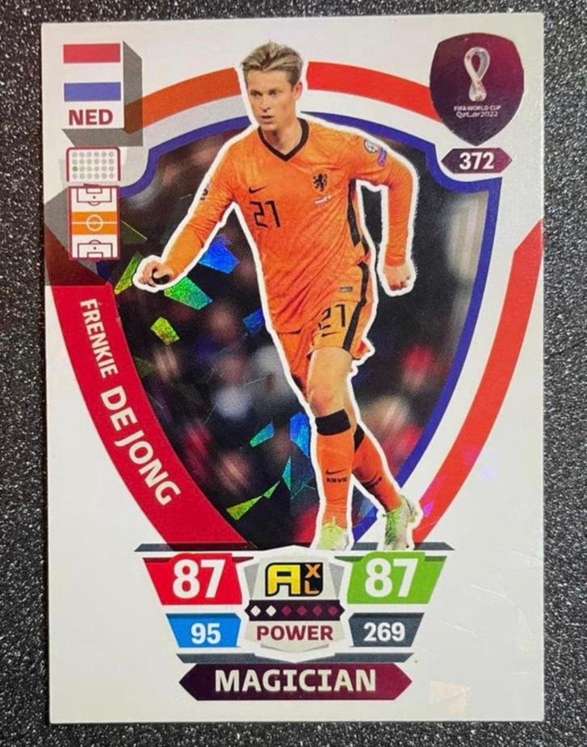 Panini QATAR 2022    MAGICIAN    FRENKIE DE JONG, Verzenden, Zo goed als nieuw, Plaatje