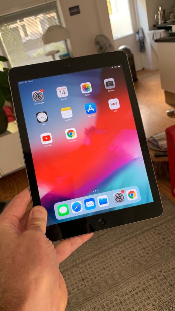 IPad Air 1Gen A1475 Wifi/Cellulair 16GB in nette staat, 10 inch, Gebruikt, Verzenden, Zwart