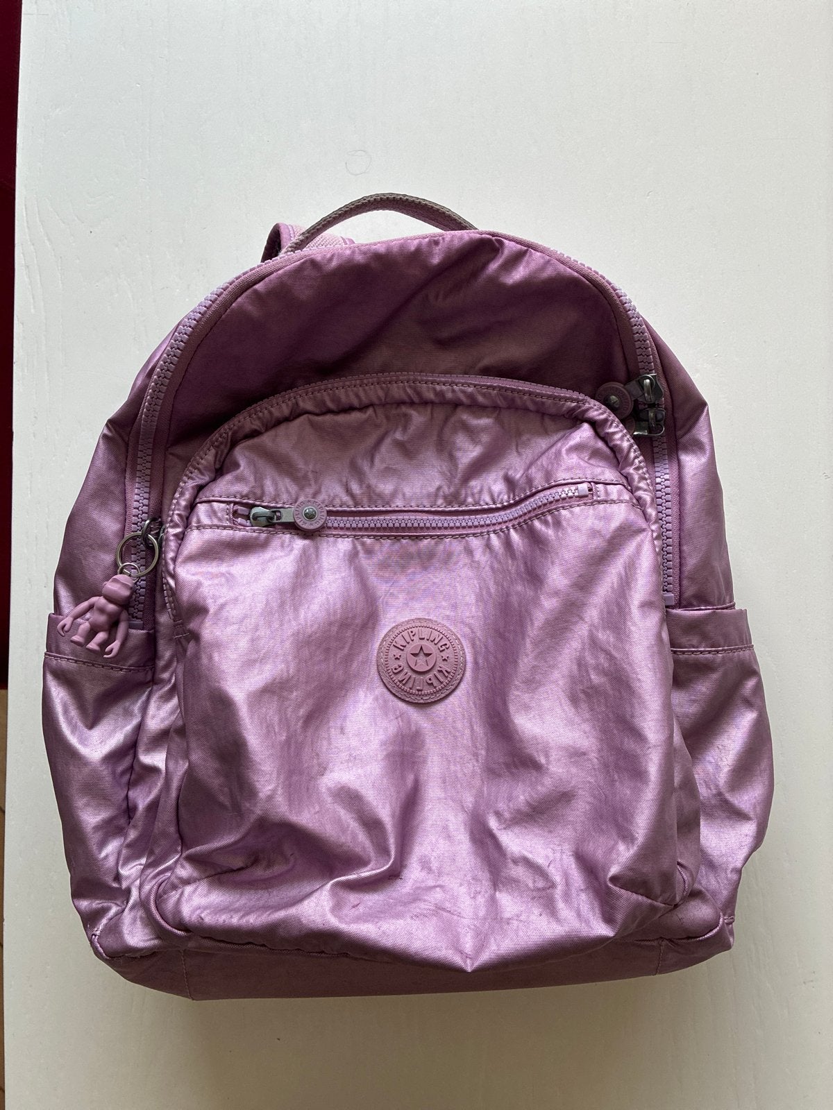 Kipling schoolrugzak, Sieraden, Tassen en Uiterlijk, Tassen | Schooltassen, Ophalen, 30 tot 40 cm, Rugtas, Paars