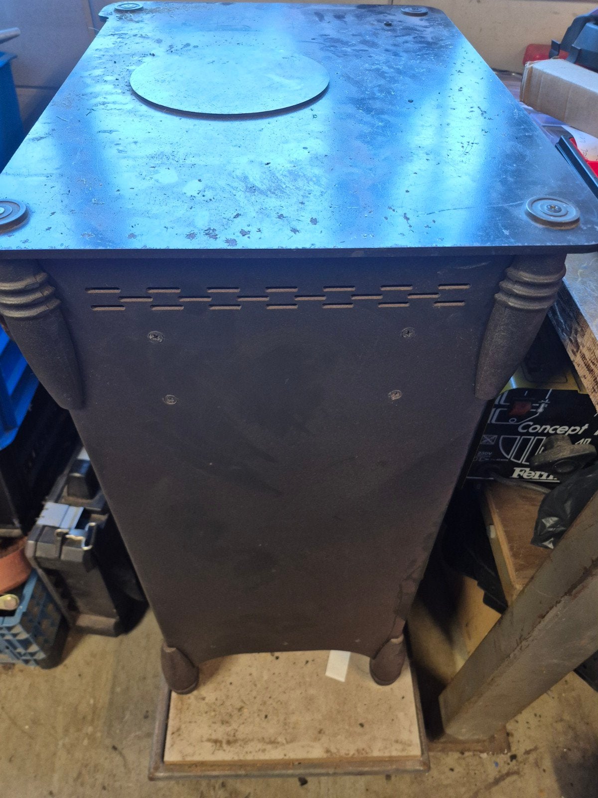 Houtkachel te koop - zonder glas, met optie voor metaal, Huis en Inrichting, Ophalen, Gebruikt, Vrijstaande haard, Houthaard