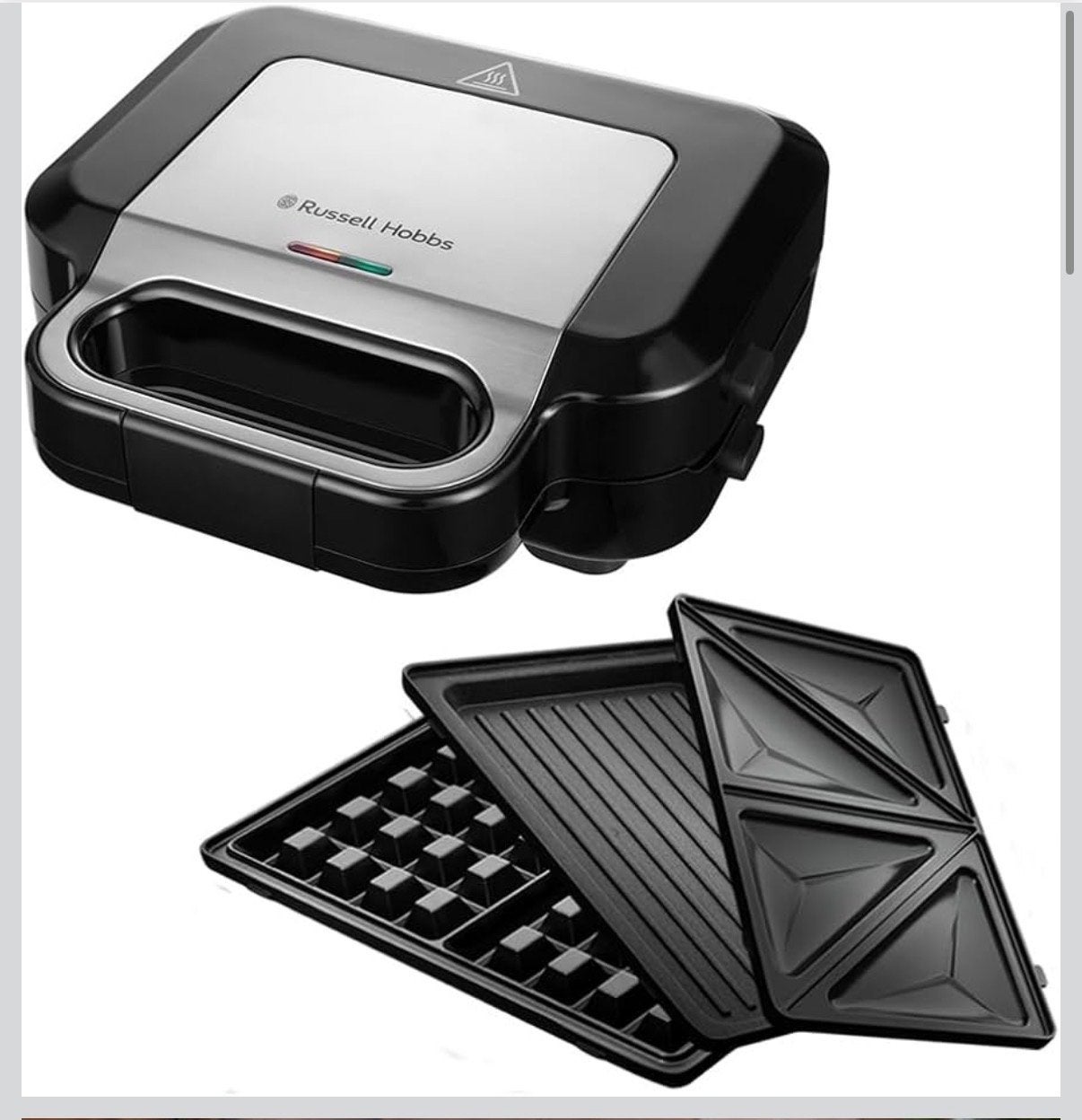 Russell Hobbs 3-in-1 Sandwich Maker, Ophalen of Verzenden, Uitneembare platen, Nieuw