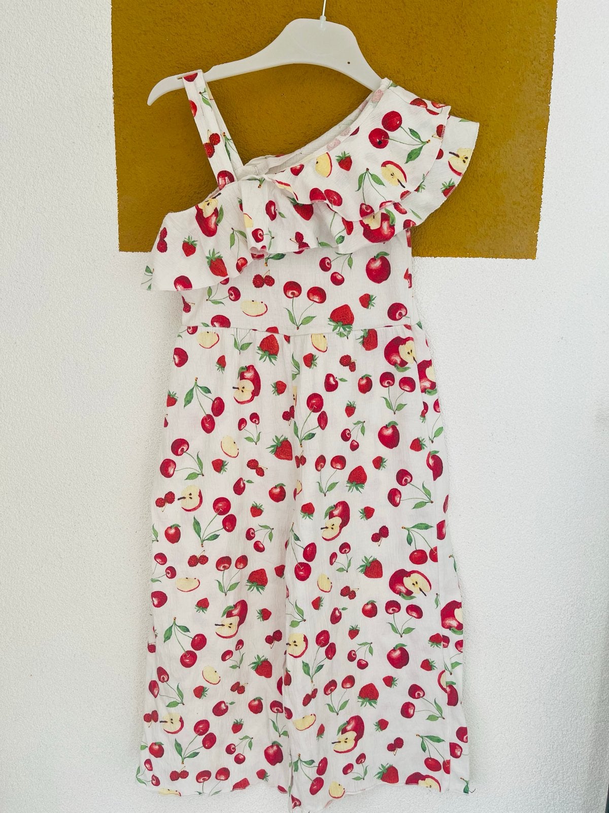 Zara Jumpsuit Maat 122 met fruitprint, Ophalen of Verzenden, Zo goed als nieuw, Meisje, Overige typen