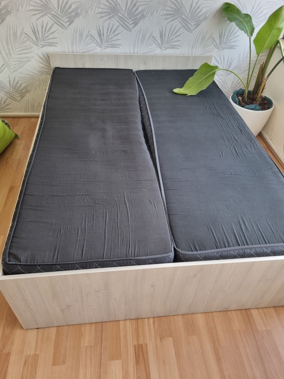 Tweepersoonsbed 140x200 met opbergruimte, Gebruikt, Tweepersoons, 200 cm, 140 cm