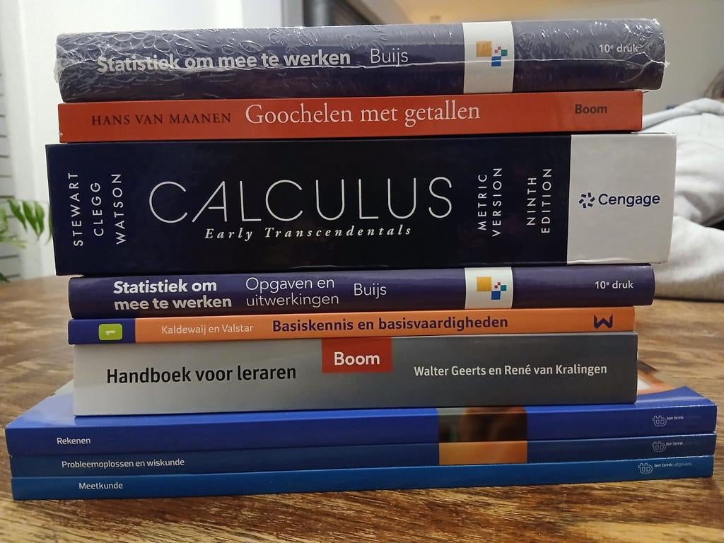 Diverse studieboeken: Statistiek, Calculus, Wiskunde, Ophalen of Verzenden, Beta, Zo goed als nieuw, HBO