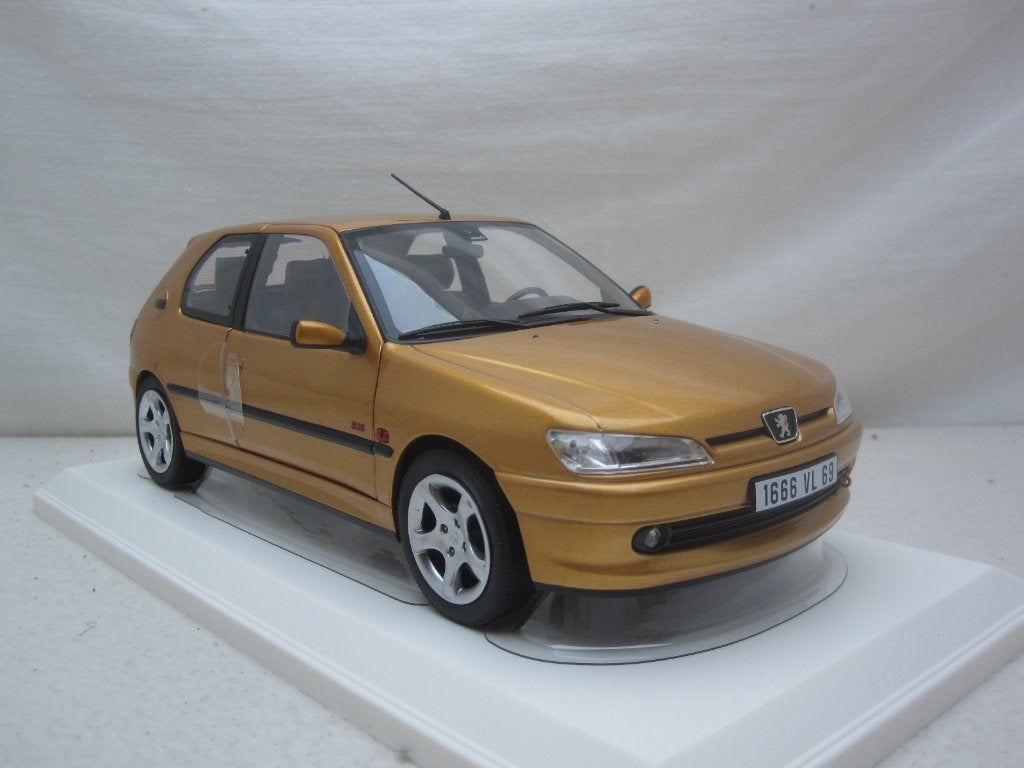 Peugeot 306 S16 / 16V 1997 Blaze Yellow 1:18 Norev, Ophalen of Verzenden, Nieuw, Auto, Norev