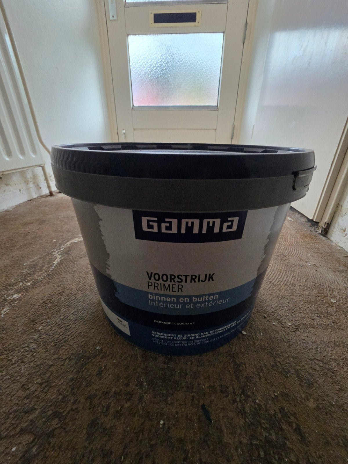 Gamma Voorstrijk Primer Binnen en Buiten - 10 liter, 10 tot 15 liter, Ophalen, Nieuw, Wit