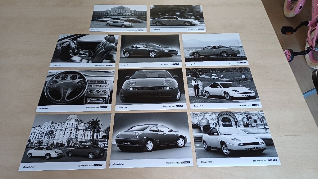 Fiat Coupe Persfoto's. November 1993. Goede nieuwe staat, Ophalen of Verzenden, Nieuw, Overige merken