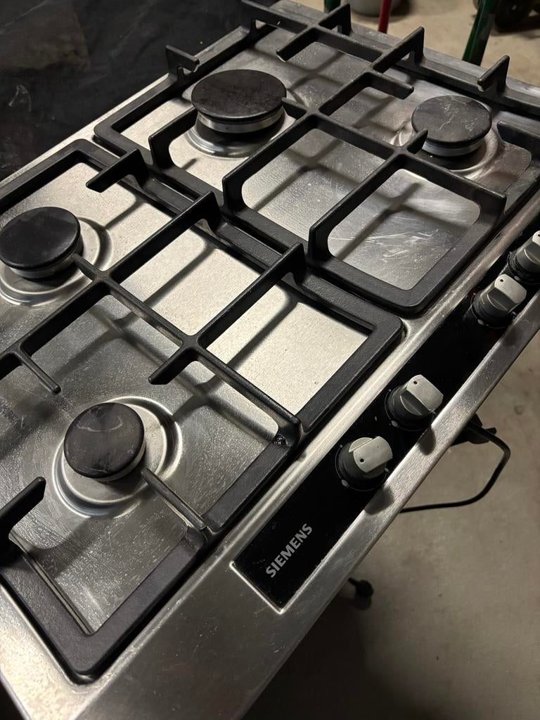 Siemens gaskookplaat 4 pits, Ophalen, Gebruikt, 4 kookzones, Inbouw