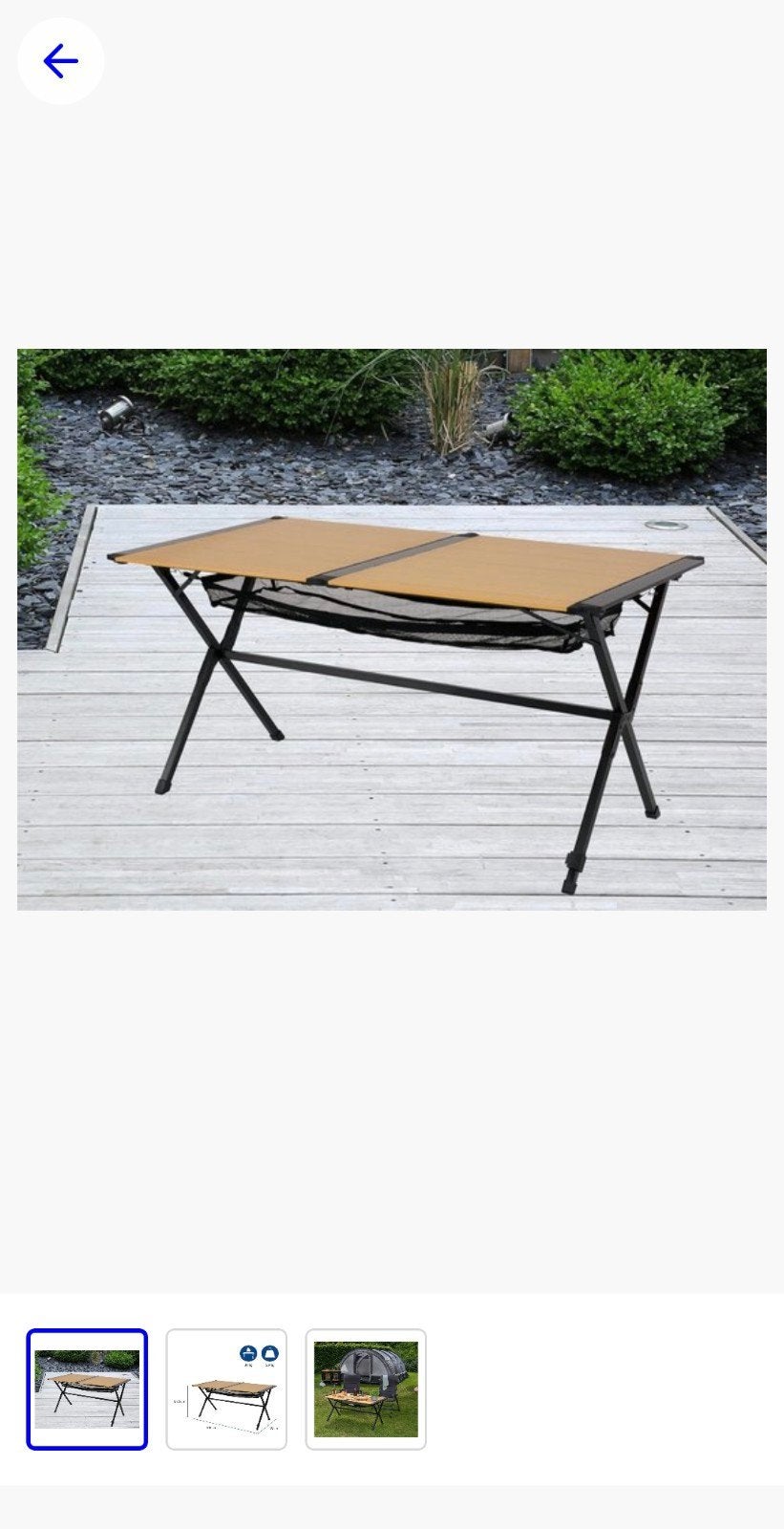 Camping tafel van Oklahoma 140x80, Ophalen, Nieuw, Campingtafel