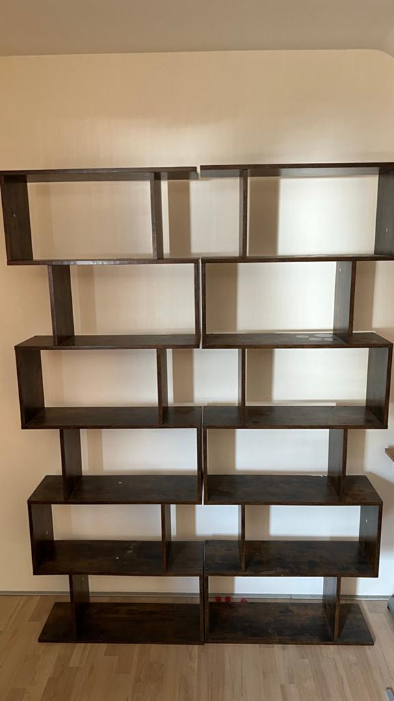 Set van 2 moderne boekenkasten/roomdividers, Met plank(en), Gebruikt, Verzenden, 50 tot 100 cm