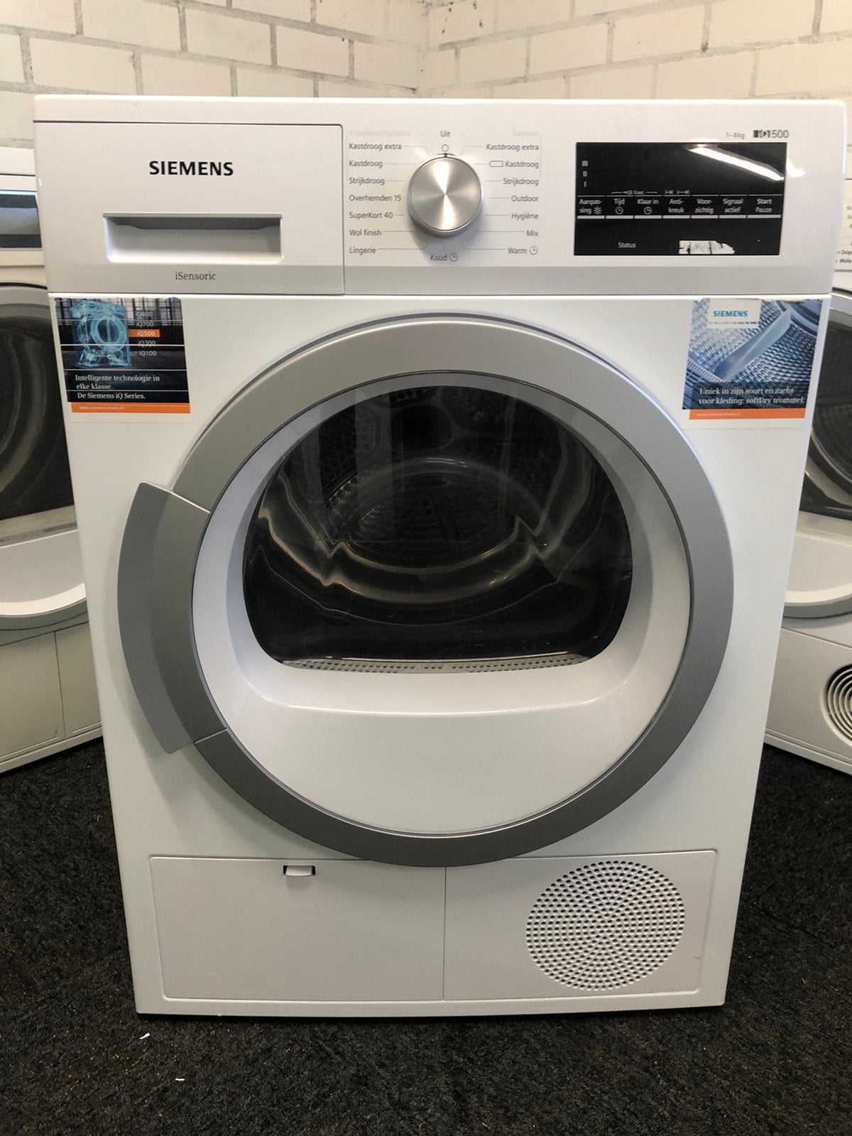 SUPER DEAL € 275 8kg condensdroger Siemens iQ500 GARANTIE, Ophalen, Minder dan 85 cm, Overige typen, 8 tot 10 kg