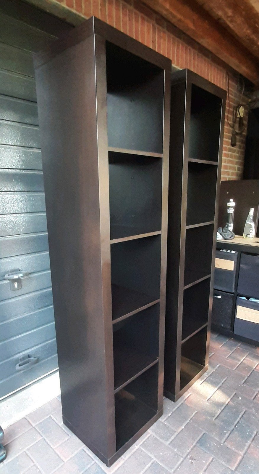 2x ikea kallax  / expedit Vakkenkasten 1x5, Huis en Inrichting, Kasten | Boekenkasten, Ophalen, Zo goed als nieuw