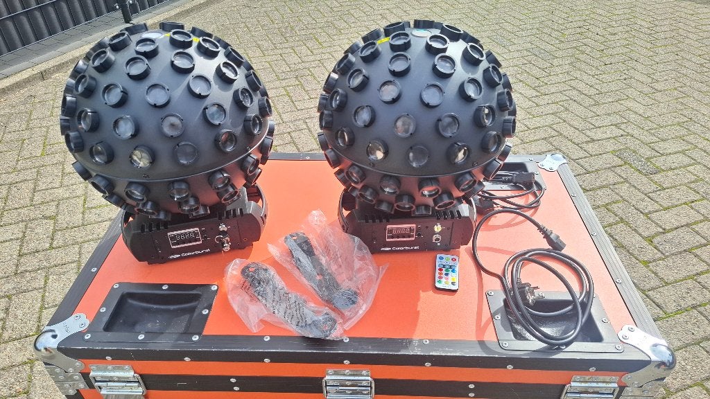 Showtec colorburst LED bollen effect met laser, Muziek en Instrumenten, Ophalen, Zo goed als nieuw, Licht, Geluidgestuurd