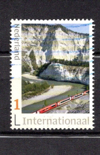 gestempelde zegel. Persoonlijke: Trein, internationaal, Ophalen of Verzenden, Na 1940, Gestempeld