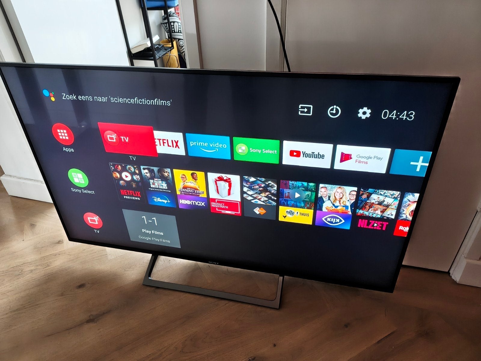 49 inch Sony bravia Android 4k smart tv., Ophalen, 4k (UHD), Smart TV, Gebruikt