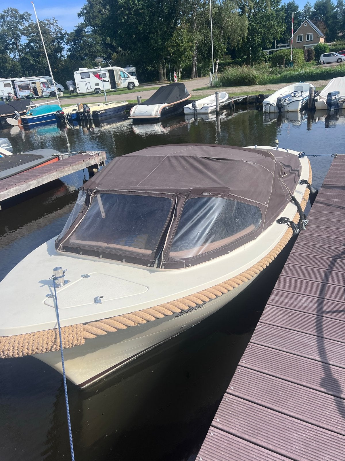 Maril 570 sloep met Nanni diesel en trailer - Bouwjaar 2003, Ophalen, Gebruikt