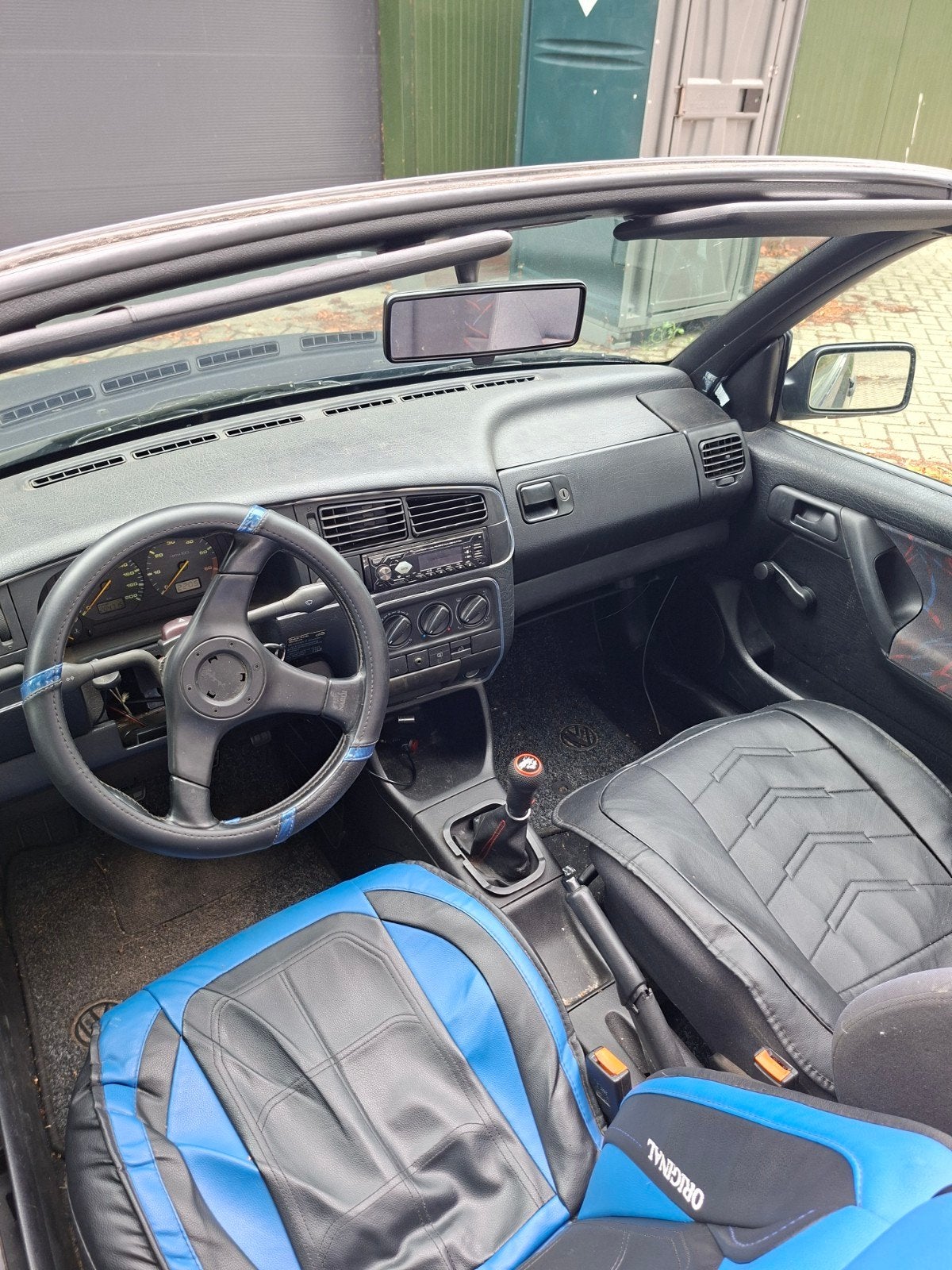 Volkswagen Golf 1.8 Cabriolet 66KW E2 1994 Blauw, Voorwielaandrijving, 4 cilinders, Cabriolet, Blauw