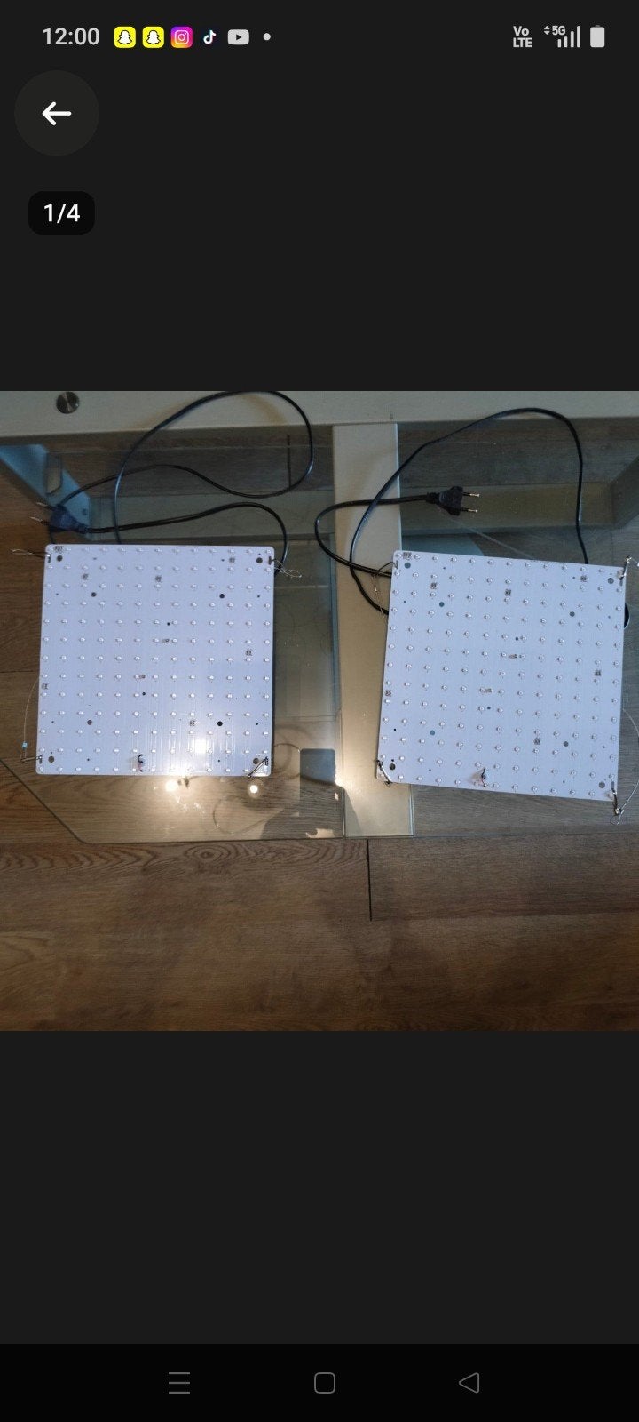 LED Kweeklampen - Set van 2, Ophalen, Led-lamp, Gebruikt, Meerkleurig