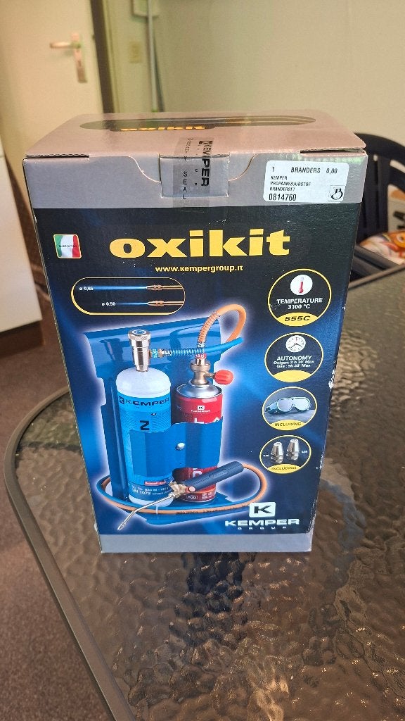 Branderset met gas en zuurstof, Hobby en Vrije tijd, Overige Hobby en Vrije tijd, Ophalen, Nieuw