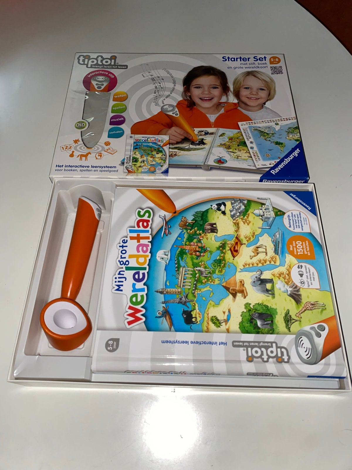 Tiptoi Starter Set met Wereldatlas - Ravensburger, Ophalen of Verzenden, Zo goed als nieuw, Ontdekken, Met geluid