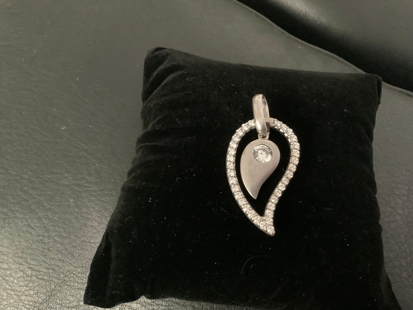 Ti-Sento— Zilveren Kettinghanger (925) met Zirkonia’s, Ophalen of Verzenden, Zo goed als nieuw, Zilver