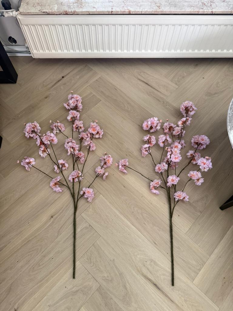 Bloesem roze niet van echt te onderscheiden., Ophalen, Zo goed als nieuw, Kunstbloesem, Roze