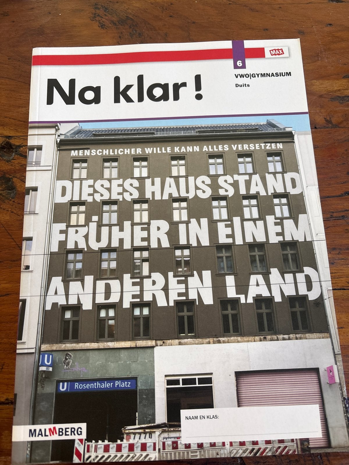 Na klar! 6 VWO/Gymnasium Duits Malmberg, Boeken, Ophalen of Verzenden, Zo goed als nieuw, Non-fictie
