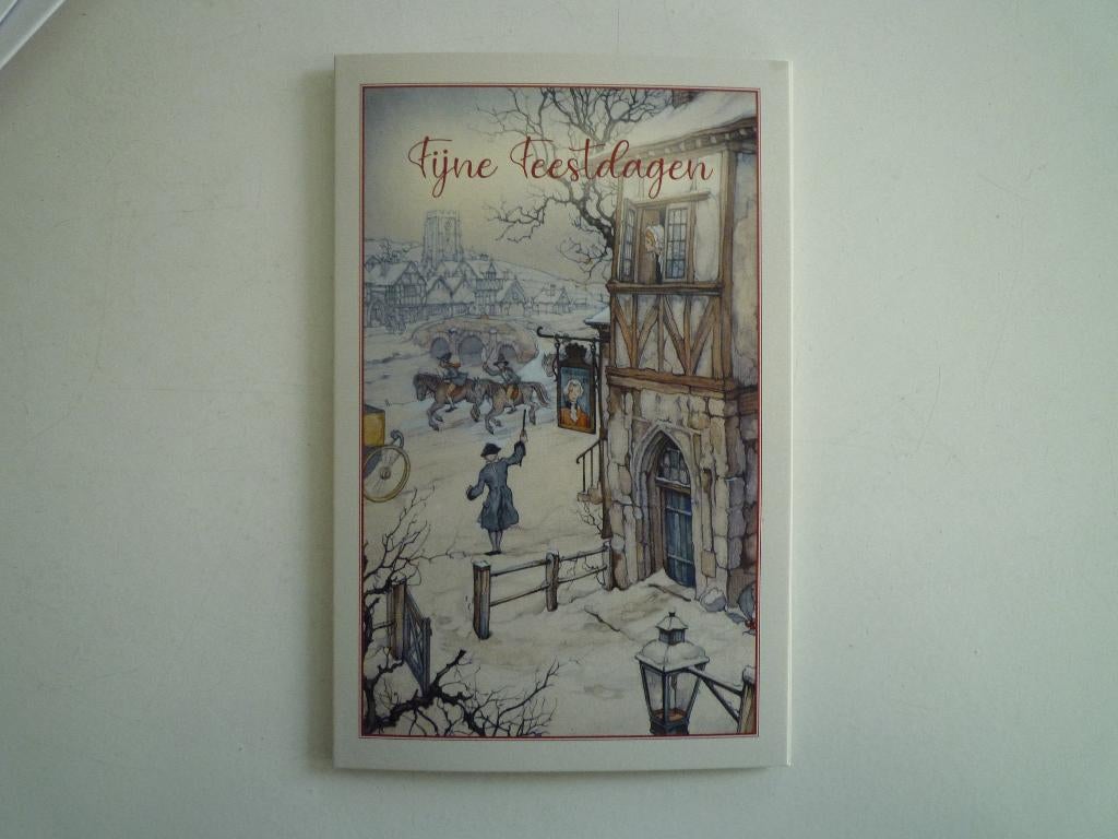 Anton Pieck kaart ruiters te paard dilligence dorp, Verzamelen, Ansichtkaarten | Themakaarten, Ophalen of Verzenden, Voor 1920