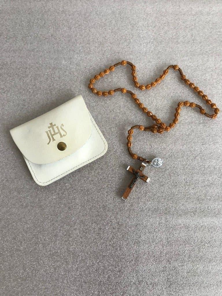 Kleine Rozenkrans in etui, Ophalen of Verzenden, Gebruikt, Sieraad, Christendom | Katholiek