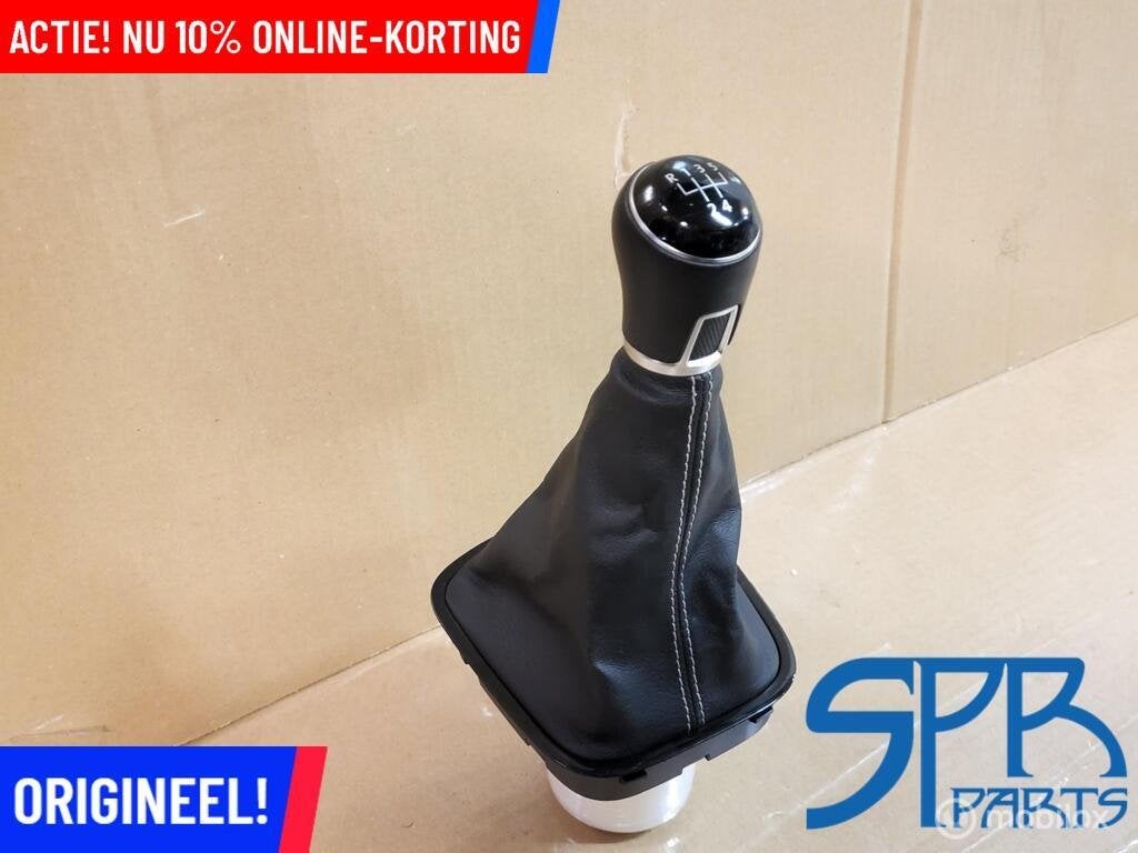 ORIGINELE VW POLO 6R 6C LEDER 5-BAK POOK WITTE STIKSELS HOES, Gebruikt, VOLKSWAGEN, Volkswagen, Ophalen of Verzenden