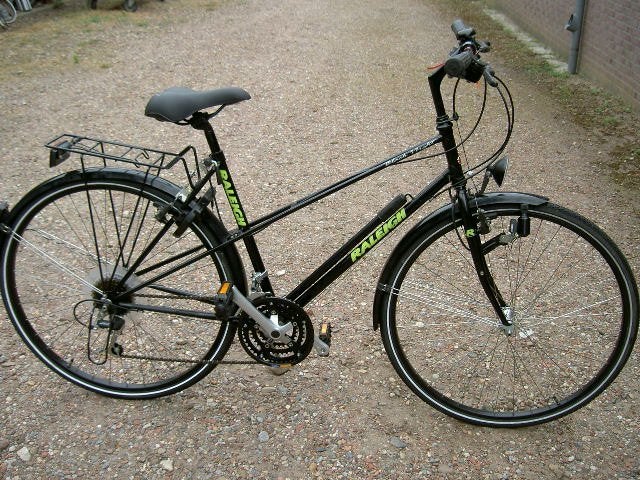 Raleigh Black Night dames fiets 21 versnellingen, Velgrem, Versnellingen, Nieuw, 50 tot 53 cm
