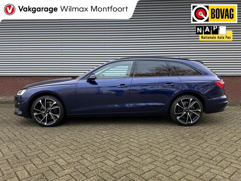 Audi A4 Avant 35 TFSI|Clima|Navi|19inch|Trekhaak|Getintglas|, Auto's, Audi, Stof, Gebruikt, 4 cilinders, Blauw