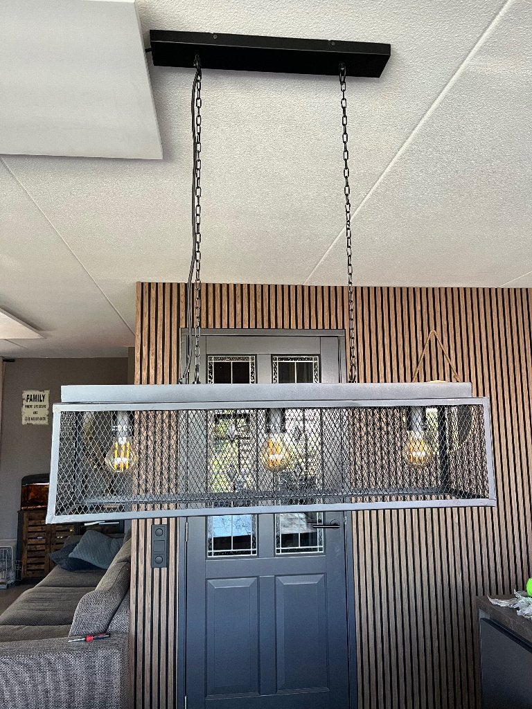 Hanglamp, Ophalen, Gebruikt, E27 (groot), Metaal