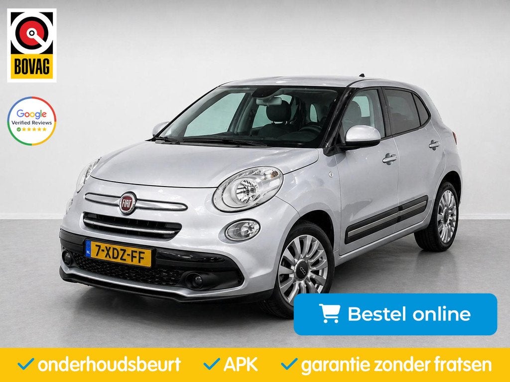 Fiat 500 L Wagon 0.9 TwinAir Lounge| CruiseControl|PDC|Multi, Stof, Gebruikt, Euro 6, Met garantie (alle)